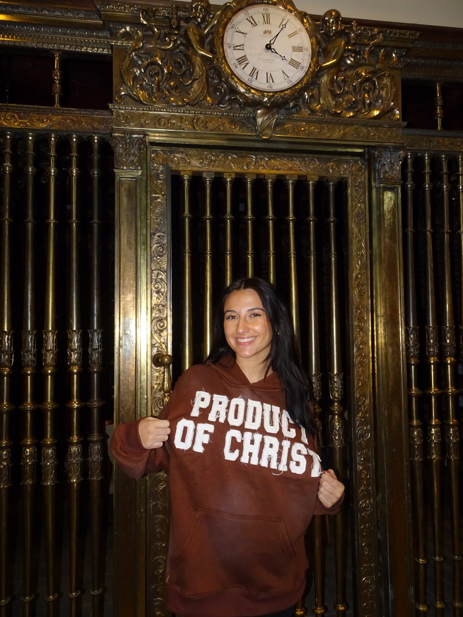 Product of Christ Brown Hoodie