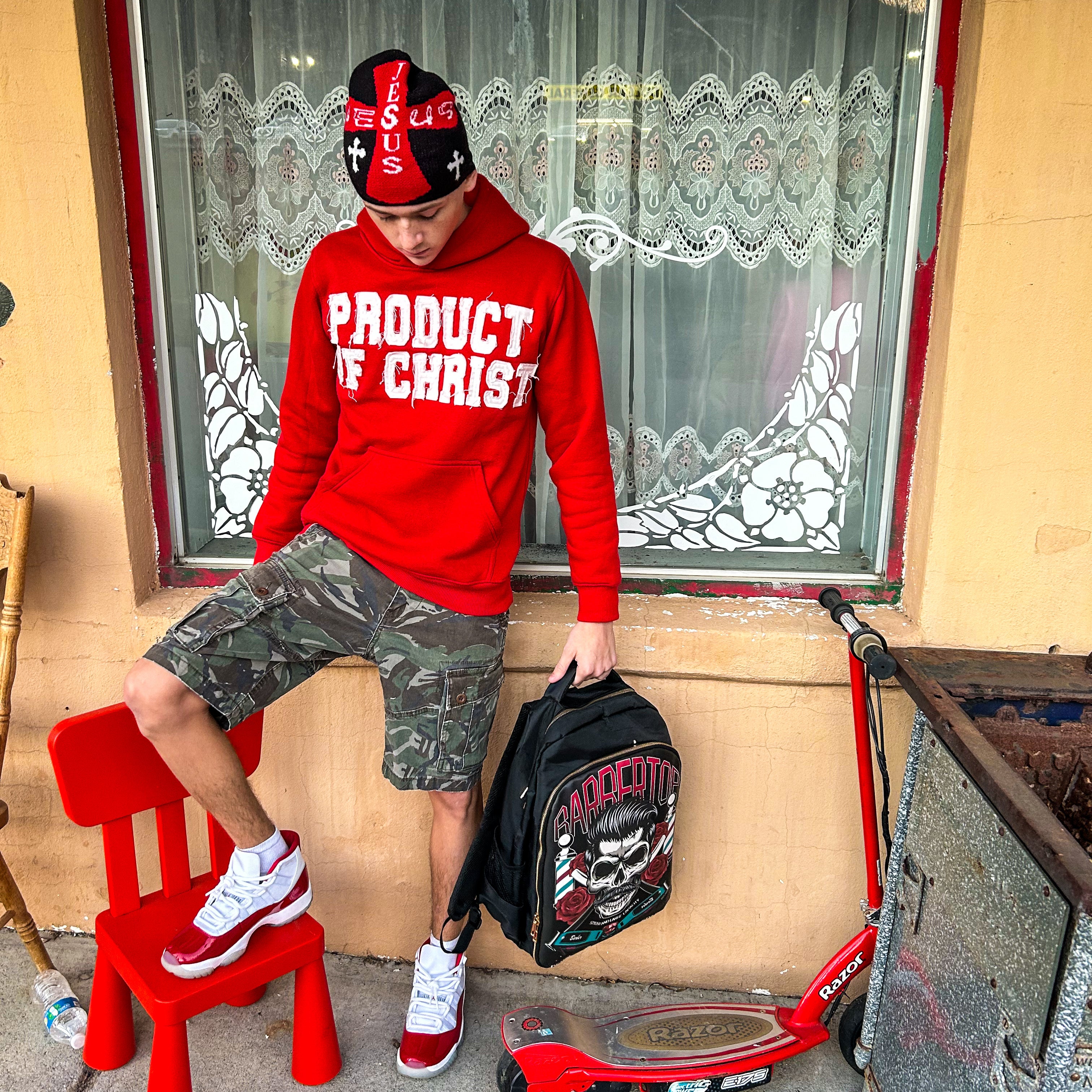 Product of Christ Red Hoodie