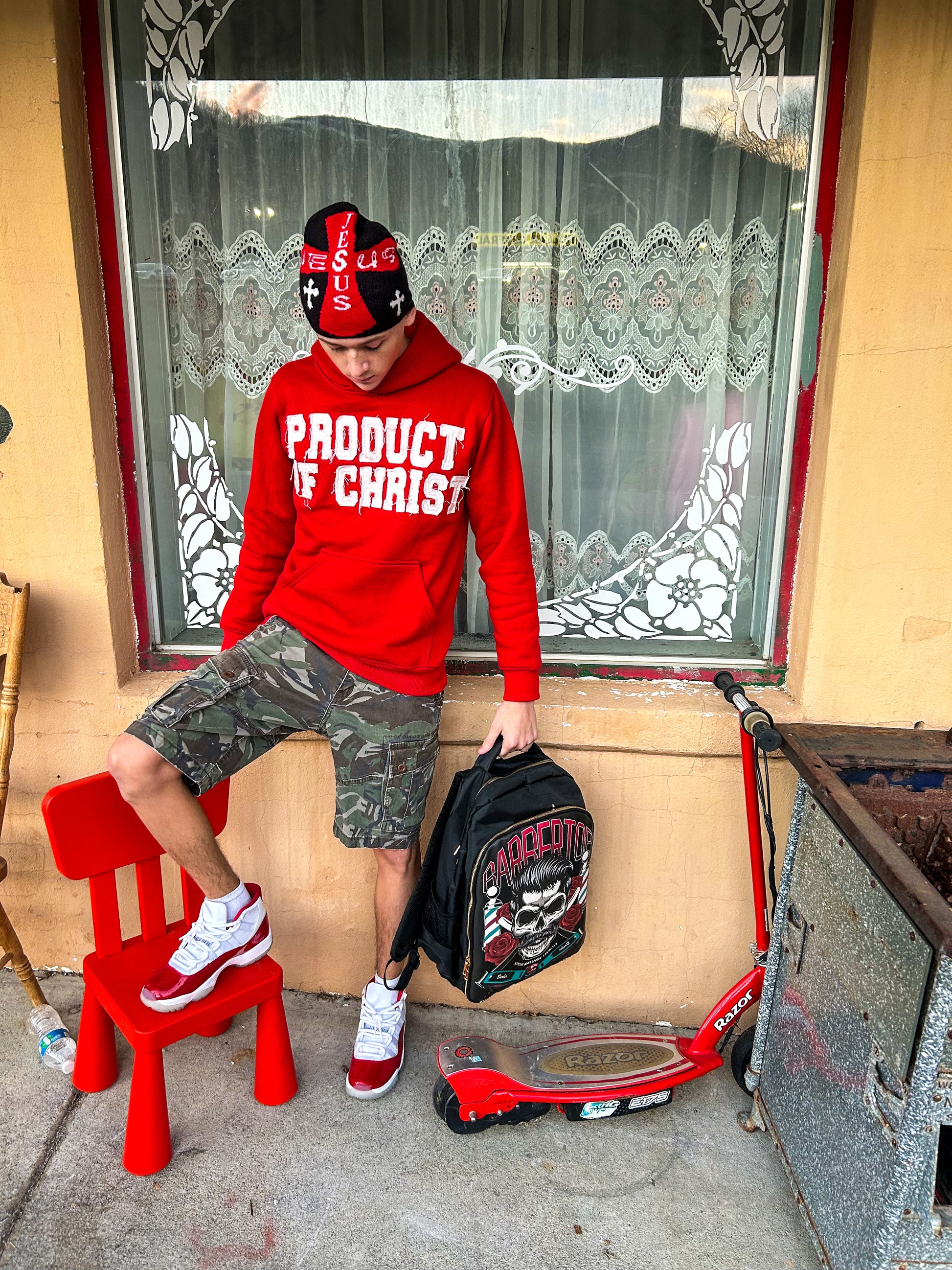 Product of Christ Red Hoodie