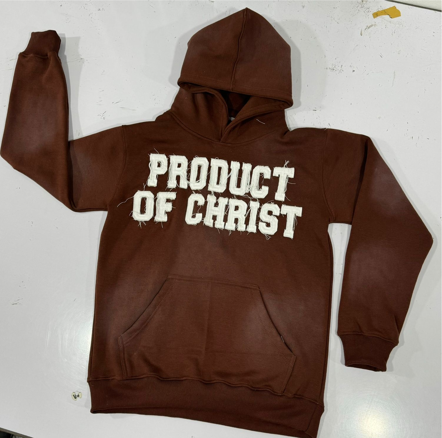 Product of Christ Brown Hoodie